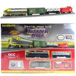 Bachmann 00826 Thunder Chief Electric Train Set W/ Digital Sound Ho Scale. Fixed Price $329.99.