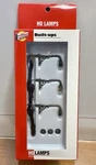 Walthers Cornerstone Built-ups Ho Lamps, 3-PK Ornate Wall Mounted Light 933-1098. Fixed Price $20.00.