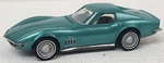 Brekina New Ho 1/87 Scale Classic 1969 Chevy Corvette C3 Green Metallic Finish. Fixed Price $39.99.