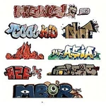 Blair-line Graffiti Decals Mega Set #1 PKG(8) Ho Scale Model Railroad. Fixed Price $5.87.