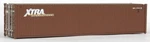 Walthers Ho Scale 40' Corrugated Container Xtra (brown, White) 949-8154. Fixed Price $12.31.
