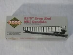 Niob Life Like Proto 2000 Ho Scale 52'6" Drop End Mill Gondola Kit, Nyc 712612. Fixed Price $19.95.