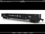 Rapido 1/87 Ho Scale Th&b Black 52.6' Mill Gondola Car # 2501 Item 50026-4 F/s. Fixed Price $43.43.
