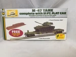 Ahm Us Army 51' Flat Car W/M-47 Tank Ho Model Power Military Action Series 11112. Fixed Price $45.00.