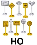 Ho Scale 24 Railroad & Street Signs Bachmann, BAC-42204. Fixed Price $7.99.