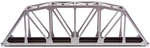 Atlas Ho Scale Kit Code 83 Track 18" Through Truss Model Train Bridge, Silver. Fixed Price $34.99.
