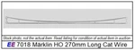 Pack Of Five Used Exc 7018 Marklin Ho Catenary Wires 270MM 10.6 Long. Fixed Price $12.77.