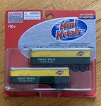 Ho Cmw Mini Metals 31152 Chicago & North Western 32 Aerovan Truck Trailer Set. Fixed Price $18.00.