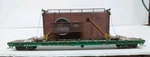 Ho Bnsf 60' Flatcar With Custom Load. Maybe Walthers. Weathered.. Fixed Price $35.00.