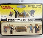 Woodland Scenics A1868 Ho Scale Figures Graveside Service Nip. Fixed Price $21.00.