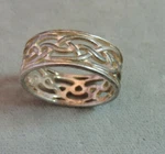 Sterling Silver Interwoven Knot Celtic Design Wide Band Size 9 Ring 5.7G Ci 1. Fixed Price $41.84.