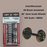 Intermountain 40054 All Brass Insulated 36" Semi-scale Metal Wheel Sets 12 Pk Ho. Fixed Price $16.16.