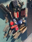 Giant Lot Of Vintage Tracks, Trains, Motors, Bearings, Thrust Washer. Fixed Price $59.00.