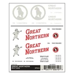 Woodland Scenics DT610 Ho-scale Boxcar Gn-dry Transfer Decals Great Northern. Fixed Price $12.97.