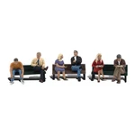 Woodland Scenics Ho Scale People On Benches A1924. Fixed Price $16.93.