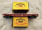 Original Lionel Ho 0808 Nyc Flatcar W/matchbox Massey Tractor And D8 Bulldozer. Fixed Price $220.00.