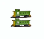 Ho Walthers 932-27563 30' 4-WINDOW Caboose Cb&q Style 2PK Burlington Northern Bn. Fixed Price $99.99.