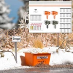Ho 1:87 Busch 1167 Winter Road Scene 1/87 Detail Kit With Snowman. Fixed Price $22.50.