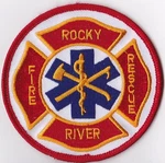 Rocky River Rescue Oh Firefighter Patch. Fixed Price $6.99.