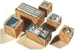 Chooch Open Crates Load (6) - Scale Model Train Freight Car #7251. Fixed Price $25.71.