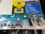 HOLL1615 Farm TRACTORS,1655 Stake Trucks, Animals John Deere "b"mnip. Fixed Price $24.99.