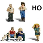 Ho Scale Full Figured Folks (7 Pcs.) By Woodland Scenics #WOO-A1845. Fixed Price $15.99.