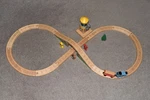 Learning Curve Thomas & Friends Wooden Railway Water Tower Figure 8 Set 2009 Euc. Fixed Price $95.00.