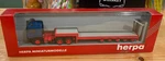 Very Rare Herpa Ho 1/87 Man F90 Tractor & Lowboy Flatbed Trailer Nib. Fixed Price $39.99.