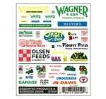 Woodland Scenics DT559 Dry Transfer Decals - Business Signs. Fixed Price $8.99.