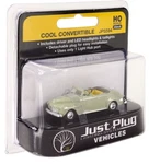 Ho Scale Woodland Scenics JP5594 Just Plug Lighted Green Cool Convertible. Fixed Price $25.49.