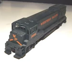 Atheran Ho Model Train U30B Custom Painted Western Pacific Rr Numbered 3056 New. Fixed Price $44.00.