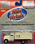 Mini Metals Ho 41/46 Chevrolet Stake Bed Truck Green Giant Grower 30352 Nos 1:87. Fixed Price $30.00.