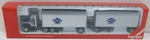 Herpa 6053 Ho Promotex Overnite Gmc General Double Tractor Trailer. Fixed Price $25.49.