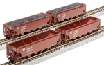 Broadway Limited Ara 70-TON 4-BAY Hopper (4-PACK) Santa Fe Scheme BLI7433. Fixed Price $66.99.