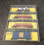-bachmann Scale 2-5546 Flat Cars W/cable Reels 5159 B&o 5412 Caboose. Fixed Price $45.00.