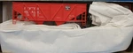 Scale - Accurail 2724 Cb&q Burlington 55 Wood Side Twin Hopper Kit. Fixed Price $23.99.