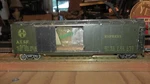 Tenshodo Long Automobile Box Car Santa Fe Sf Japan 1953 Wood Brass Wheels Imp. Fixed Price $31.67.