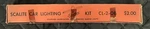 Vintage Scalite Equalume Ho CL-2-OB Observation Car Lighting Kit Never Opened. Fixed Price $9.90.