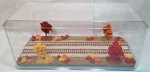 Ho Scale 16" Double Track "fall Scene" -display Case For Any Trains. Fixed Price $79.95.