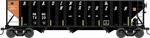 Bowser 43231 100 Ton Bay Hopper Reading & Northern Rbmn #7420 Orange Panel. Fixed Price $30.08.