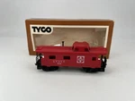 Tyco #7240 Ho Scale Santa Fe Caboose Ft Red W/ Box Good. Fixed Price $5.24.
