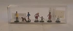 Vintage Merten Ho Scale #2L80 Street Pedestrians Figures Dog - New Old Stock. Fixed Price $10.99.