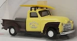 Busch New Ho 1/87 Scale Classic Weathered Chevrolet Pick-up Truck W/surfboard. Fixed Price $29.59.