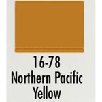 Badger Modelflex Paint 1OZ 29.6ML Northern Pacific Yellow 16-78. Fixed Price $5.98.
