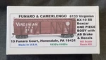 Funaro F&c 8133 Virginian Vgn BX-10 Wood Side Single Sheathed Boxcar Ab 1-PIECE. Fixed Price $59.95.