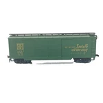 Parkway #5298 Ho Scale Double Door Box Car "santa Fe All The Way" Green. Fixed Price $9.99.