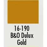 Badger Modelflex Paint Ounce Baltimore & Ohio Dulux Gold 16-190. Fixed Price $6.98.