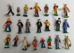 Vintage Plastic Toy Scale People Figurine 1/2" Tall Model Railroad Scenery. Fixed Price $7.95.