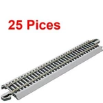 New Bachmann 9" Staight Nickel Silver E-z Train Track (25 Pieces) Ho Scale BAC44. Fixed Price $69.75.