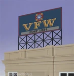 Miller's O/O27 Vfw Post Animated Neon Sign #88-1251 Engineering. Fixed Price $39.99.